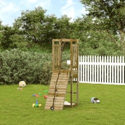 vidaXL Spielturm mit Kletterwand Imprägniertes Kiefernholz