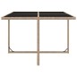 5-tlg. Garten-Essgruppe mit Auflagen Poly Rattan Beige 5-tlg. Garten-Essgruppe mit Auflagen Poly Rattan Beige