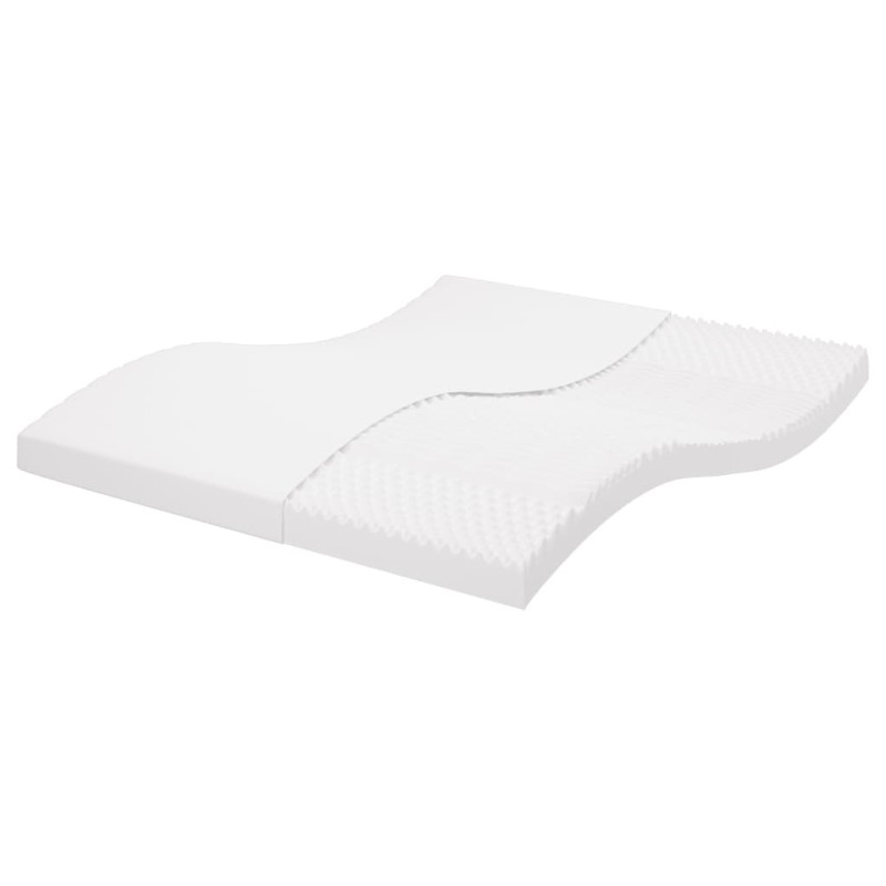 vidaXL Schaumstoffmatratze Weiß 180x200 cm 7-Zonen Härtegrad 20 ILD vidaXL Schaumstoffmatratze Weiß 180x200 cm 7-Zonen Härtegrad 20 ILD