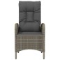 Gartenstühle 2 Stk. Poly Rattan Grau Gartenstühle 2 Stk. Poly Rattan Grau