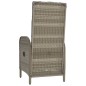 Gartenstühle 2 Stk. Poly Rattan Grau Gartenstühle 2 Stk. Poly Rattan Grau