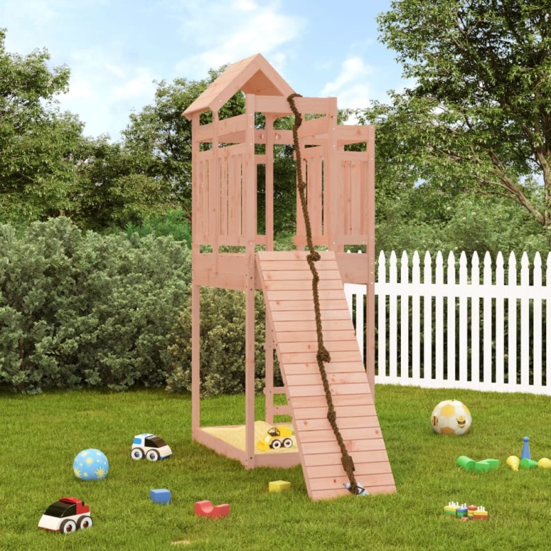 vidaXL Spielturm mit Kletterwand Massivholz Douglasie vidaXL Spielturm mit Kletterwand Massivholz Douglasie
