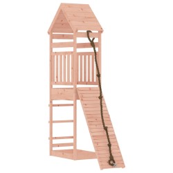 vidaXL Spielturm mit Kletterwand Massivholz Douglasie