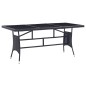 9-tlg. Garten-Essgruppe Poly Rattan Schwarz 9-tlg. Garten-Essgruppe Poly Rattan Schwarz