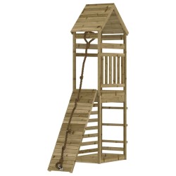 vidaXL Spielturm mit Kletterwand Imprägniertes Kiefernholz