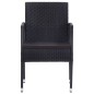 9-tlg. Garten-Essgruppe Poly Rattan Schwarz 9-tlg. Garten-Essgruppe Poly Rattan Schwarz
