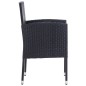 9-tlg. Garten-Essgruppe Poly Rattan Schwarz 9-tlg. Garten-Essgruppe Poly Rattan Schwarz