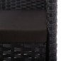 9-tlg. Garten-Essgruppe Poly Rattan Schwarz 9-tlg. Garten-Essgruppe Poly Rattan Schwarz