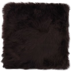 vidaXL Stuhlkissen 2 Stk. Braun 40×40 cm Echtes Schaffell