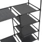 vidaXL Kleiderständer Stahl und Vliesstoff 87x44x158 cm Schwarz vidaXL Kleiderständer Stahl und Vliesstoff 87x44x158 cm Schwarz