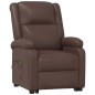 vidaXL Massagesessel mit Aufstehhilfe Braun Kunstleder vidaXL Massagesessel mit Aufstehhilfe Braun Kunstleder