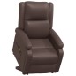 vidaXL Massagesessel mit Aufstehhilfe Braun Kunstleder vidaXL Massagesessel mit Aufstehhilfe Braun Kunstleder