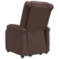 vidaXL Massagesessel mit Aufstehhilfe Braun Kunstleder vidaXL Massagesessel mit Aufstehhilfe Braun Kunstleder
