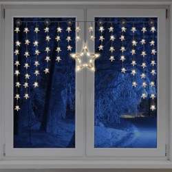 HI Lichtervorhang Sterne Fairy 90 LEDs 