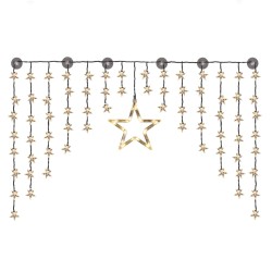 HI Lichtervorhang Sterne Fairy 90 LEDs 