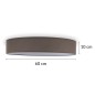 Smartwares Deckenleuchte 60x60x10 cm Braun Smartwares Deckenleuchte 60x60x10 cm Braun