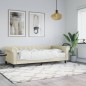 vidaXL Tagesbett mit Matratze Creme 90x200 cm Kunstleder vidaXL Tagesbett mit Matratze Creme 90x200 cm Kunstleder
