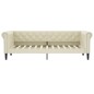 vidaXL Tagesbett mit Matratze Creme 90x200 cm Kunstleder vidaXL Tagesbett mit Matratze Creme 90x200 cm Kunstleder