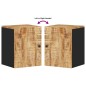 vidaXL Bad-Wandschrank 38x33x48 cm Massivholz Mango vidaXL Bad-Wandschrank 38x33x48 cm Massivholz Mango