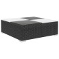 vidaXL 6-tlg. Garten-Lounge-Set mit Auflagen Poly Rattan Schwarz vidaXL 6-tlg. Garten-Lounge-Set mit Auflagen Poly Rattan Schwarz