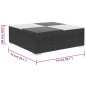 vidaXL 6-tlg. Garten-Lounge-Set mit Auflagen Poly Rattan Schwarz vidaXL 6-tlg. Garten-Lounge-Set mit Auflagen Poly Rattan Schwarz