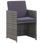 vidaXL 13-tlg. Garten-Essgruppe Poly Rattan und Akazienholz Anthrazit vidaXL 13-tlg. Garten-Essgruppe Poly Rattan und Akazienholz Anthrazit