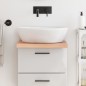 vidaXL Waschtischplatte Hellbraun 40x60x4 cm Massivholz Behandelt vidaXL Waschtischplatte Hellbraun 40x60x4 cm Massivholz Behandelt