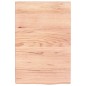 vidaXL Waschtischplatte Hellbraun 40x60x4 cm Massivholz Behandelt vidaXL Waschtischplatte Hellbraun 40x60x4 cm Massivholz Behandelt