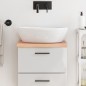 vidaXL Waschtischplatte Hellbraun 40x30x4 cm Massivholz Behandelt vidaXL Waschtischplatte Hellbraun 40x30x4 cm Massivholz Behandelt