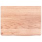 vidaXL Waschtischplatte Hellbraun 40x30x4 cm Massivholz Behandelt vidaXL Waschtischplatte Hellbraun 40x30x4 cm Massivholz Behandelt