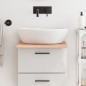 vidaXL Waschtischplatte Hellbraun 40x50x2 cm Massivholz Behandelt vidaXL Waschtischplatte Hellbraun 40x50x2 cm Massivholz Behandelt
