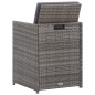 vidaXL 13-tlg. Garten-Essgruppe Poly Rattan und Akazienholz Anthrazit vidaXL 13-tlg. Garten-Essgruppe Poly Rattan und Akazienholz Anthrazit