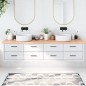 vidaXL Waschtischplatte Hellbraun 220x60x4 cm Massivholz Behandelt vidaXL Waschtischplatte Hellbraun 220x60x4 cm Massivholz Behandelt