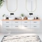 vidaXL Waschtischplatte Hellbraun 220x30x4 cm Massivholz Behandelt vidaXL Waschtischplatte Hellbraun 220x30x4 cm Massivholz Behandelt