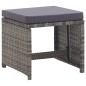 vidaXL 13-tlg. Garten-Essgruppe Poly Rattan und Akazienholz Anthrazit vidaXL 13-tlg. Garten-Essgruppe Poly Rattan und Akazienholz Anthrazit
