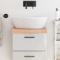 vidaXL Waschtischplatte Hellbraun 40x30x6 cm Massivholz Behandelt vidaXL Waschtischplatte Hellbraun 40x30x6 cm Massivholz Behandelt