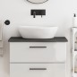 vidaXL Waschtischplatte Dunkelgrau 80x30x2 cm Massivholz Behandelt vidaXL Waschtischplatte Dunkelgrau 80x30x2 cm Massivholz Behandelt