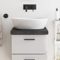vidaXL Waschtischplatte Dunkelgrau 40x60x6 cm Massivholz Behandelt vidaXL Waschtischplatte Dunkelgrau 40x60x6 cm Massivholz Behandelt