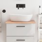 vidaXL Waschtischplatte Hellbraun 60x50x2 cm Massivholz Behandelt vidaXL Waschtischplatte Hellbraun 60x50x2 cm Massivholz Behandelt