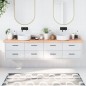 vidaXL Waschtischplatte Hellbraun 220x30x6 cm Massivholz Behandelt vidaXL Waschtischplatte Hellbraun 220x30x6 cm Massivholz Behandelt
