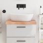 vidaXL Waschtischplatte Hellbraun 60x50x6 cm Massivholz Behandelt vidaXL Waschtischplatte Hellbraun 60x50x6 cm Massivholz Behandelt