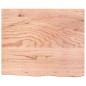 vidaXL Waschtischplatte Hellbraun 60x50x6 cm Massivholz Behandelt vidaXL Waschtischplatte Hellbraun 60x50x6 cm Massivholz Behandelt