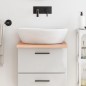 vidaXL Waschtischplatte Hellbraun 40x60x2 cm Massivholz Behandelt vidaXL Waschtischplatte Hellbraun 40x60x2 cm Massivholz Behandelt