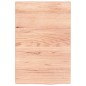 vidaXL Waschtischplatte Hellbraun 40x60x2 cm Massivholz Behandelt vidaXL Waschtischplatte Hellbraun 40x60x2 cm Massivholz Behandelt