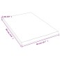 vidaXL Waschtischplatte Hellbraun 40x60x2 cm Massivholz Behandelt vidaXL Waschtischplatte Hellbraun 40x60x2 cm Massivholz Behandelt