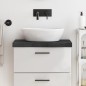 vidaXL Waschtischplatte Dunkelbraun 60x40x(2-6)cm Massivholz Behandelt vidaXL Waschtischplatte Dunkelbraun 60x40x(2-6)cm Massivholz Behandelt