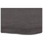 vidaXL Waschtischplatte Dunkelbraun 60x40x(2-6)cm Massivholz Behandelt vidaXL Waschtischplatte Dunkelbraun 60x40x(2-6)cm Massivholz Behandelt