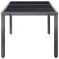 vidaXL 9-tlg. Garten-Essgruppe Poly Rattan Grau vidaXL 9-tlg. Garten-Essgruppe Poly Rattan Grau