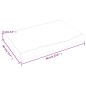 vidaXL Waschtischplatte Dunkelbraun 60x40x(2-6)cm Massivholz Behandelt vidaXL Waschtischplatte Dunkelbraun 60x40x(2-6)cm Massivholz Behandelt