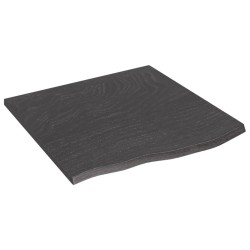 vidaXL Waschtischplatte Dunkelgrau 60x60x2 cm Massivholz Behandelt